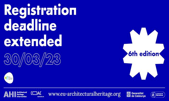 6ª ed. Premio Europeo AHI (Architectural Heritage Intervention)
