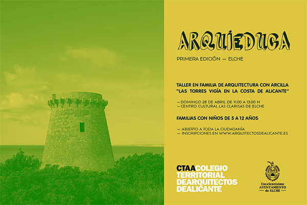 Taller familiar en Elche, con arcilla: Las torres vigía en la costa de Alicante.