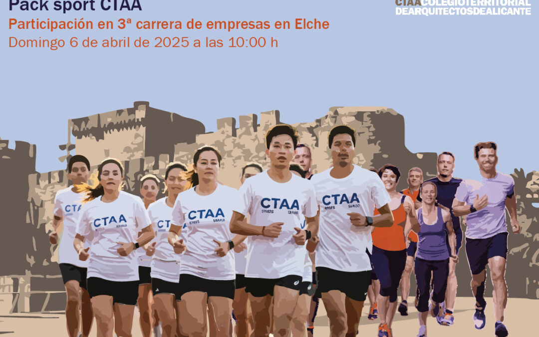 Pack sport CTAA. Participación en 3ª carrera de empresas en Elche.