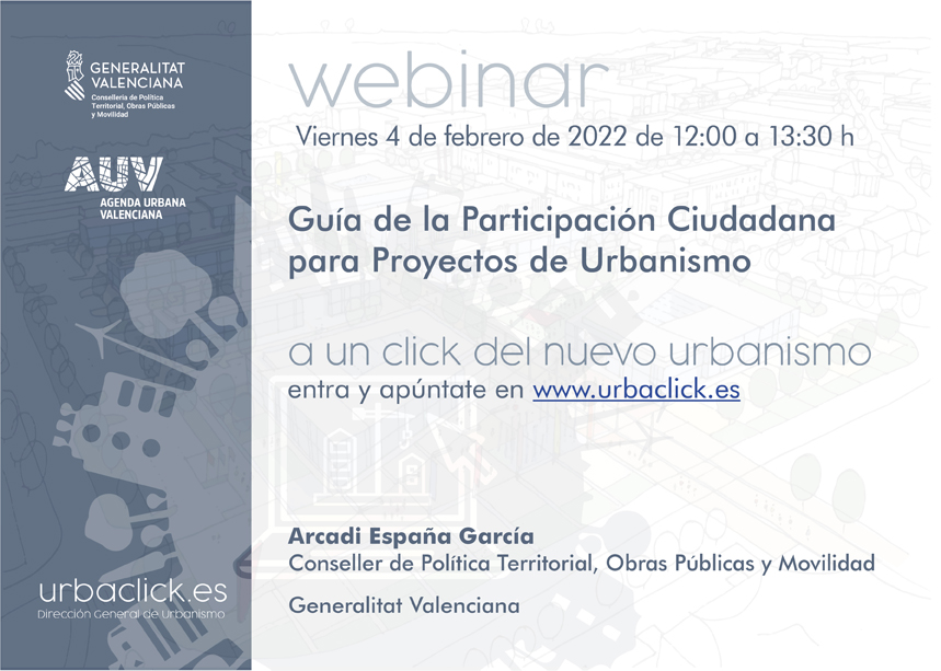 Nuevo webinar de Urbaclick: La nueva Guía de Participación Ciudadana para Proyectos Urbanísticos