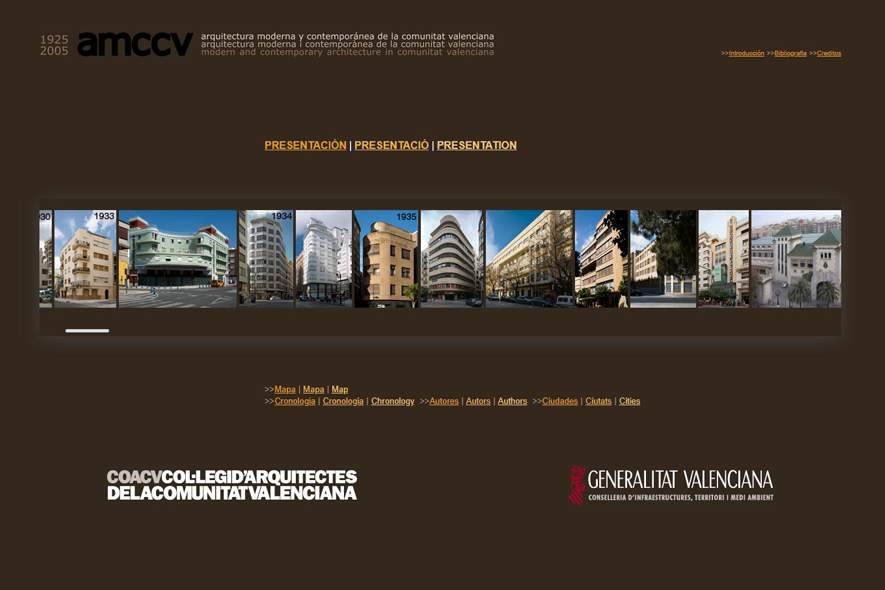 amccv Arquitectura moderna y contemporánea de la Comunitat Valenciana, 1925 - 2005